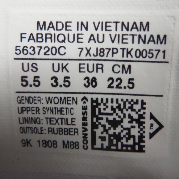 Converse&mickey mouse limited edition women/girl's black leather shoes size 5.5 - Picture 11 of 12